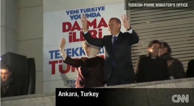 トルコ地方選挙　エルドアン首相勝利