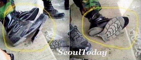 韓国の欠陥軍靴