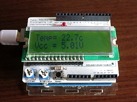Arduinoで温度と電圧測定