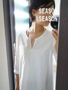 いつもの服、きれいな服 C&S コットンパピエ ホワイト | SEASON